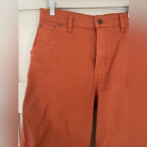 GAP High Rise Orange Carpenter Jeans Size 6